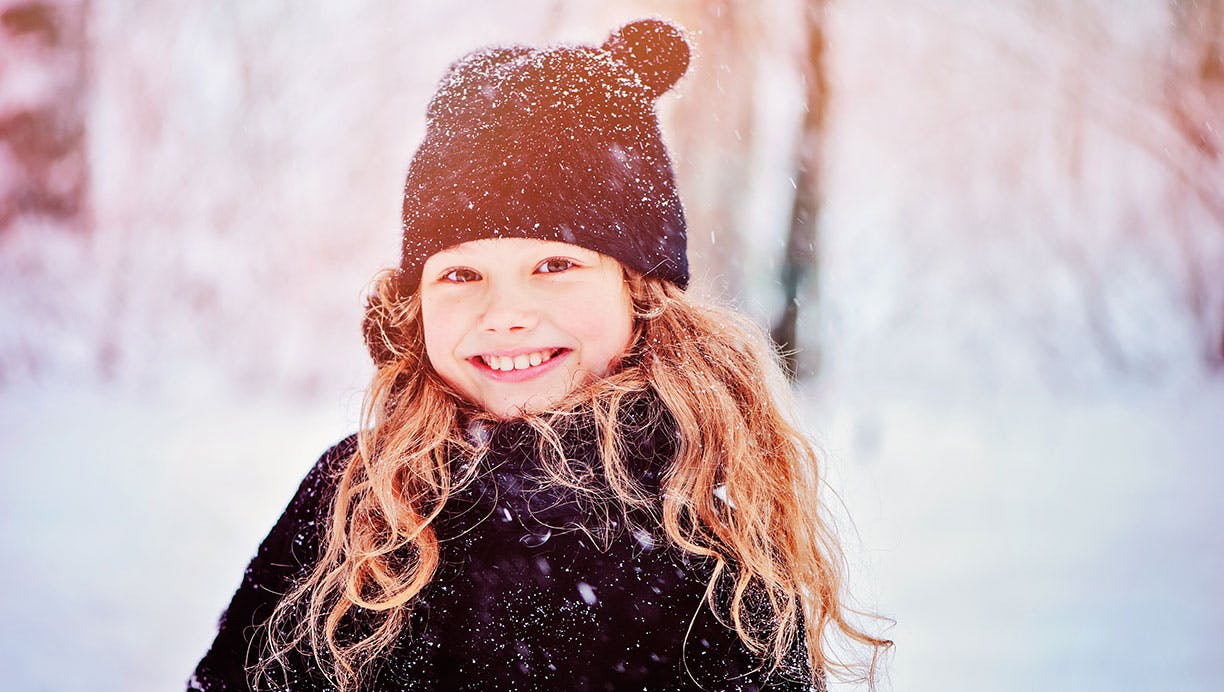 smilende pige