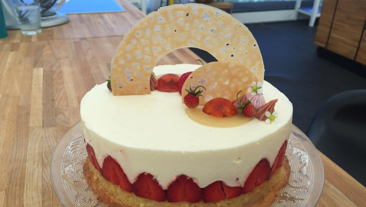 Fraisier med jordbær og citron