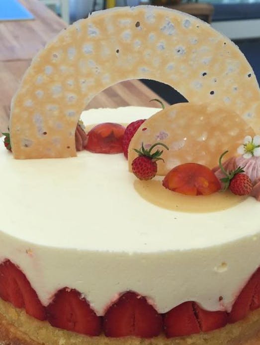 Fraisier med jordbær og citron