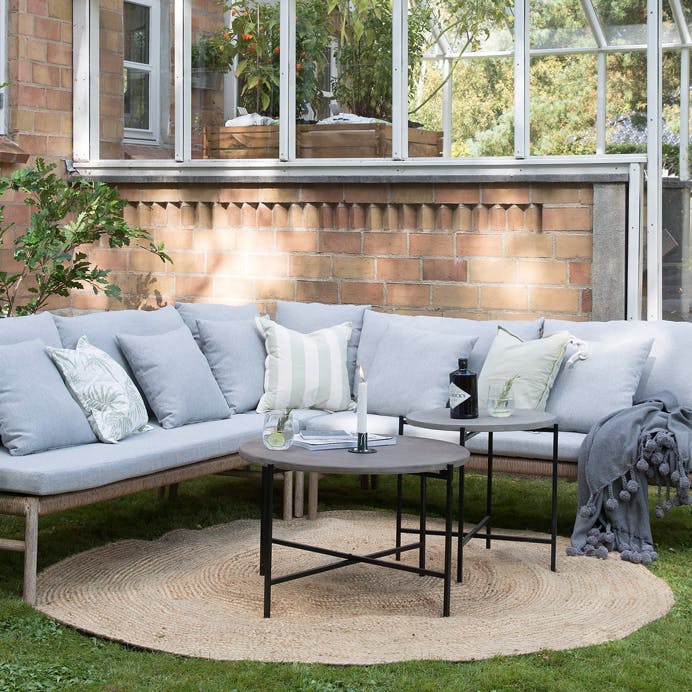 loungestemning på terrassen