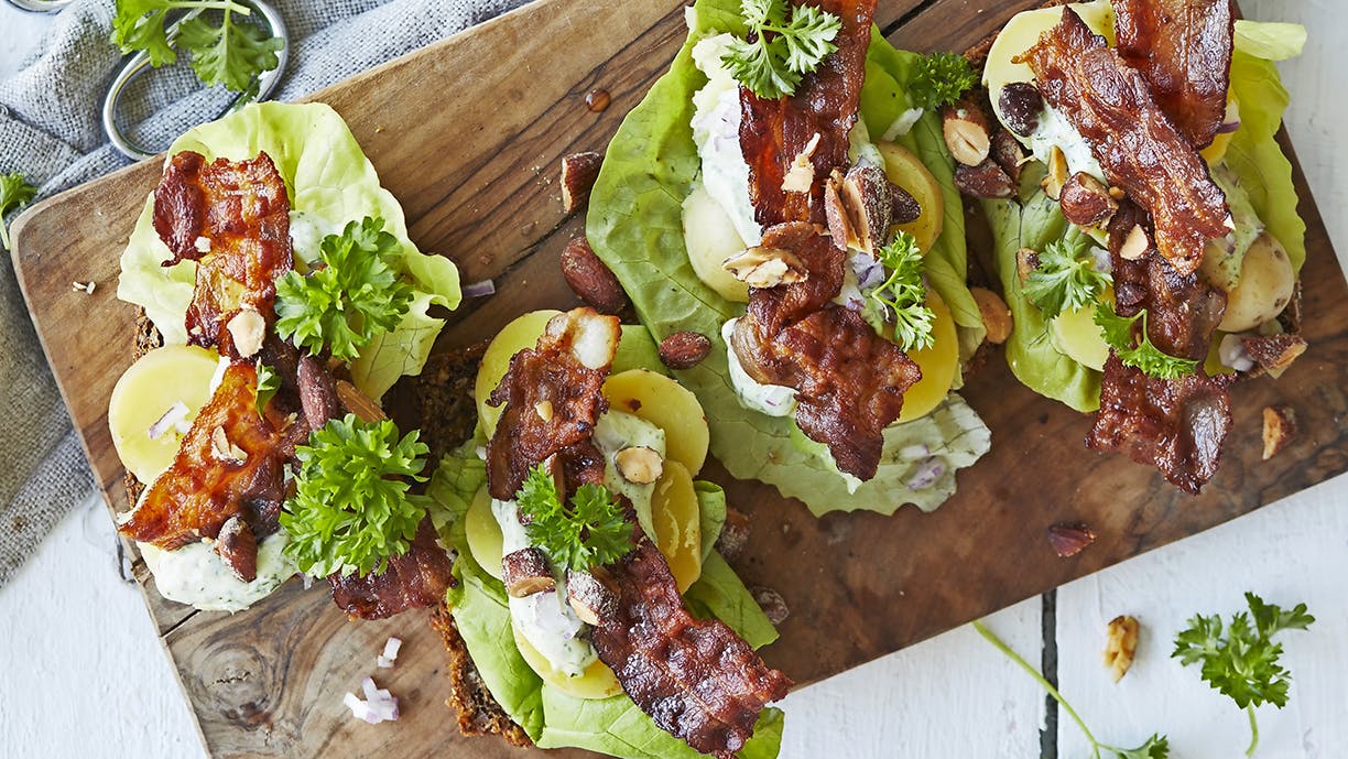 Kartoffelmadder med bacon