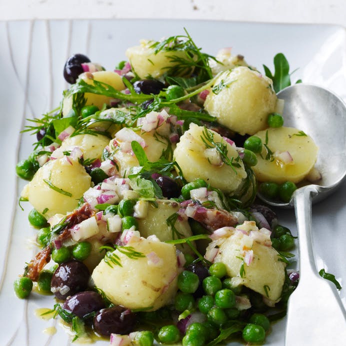 kartoffelsalat med krydderurter