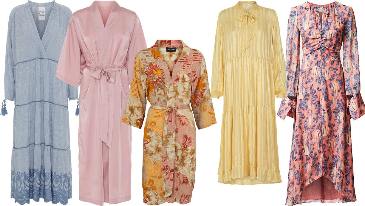 sommerkjoler og kimonoer