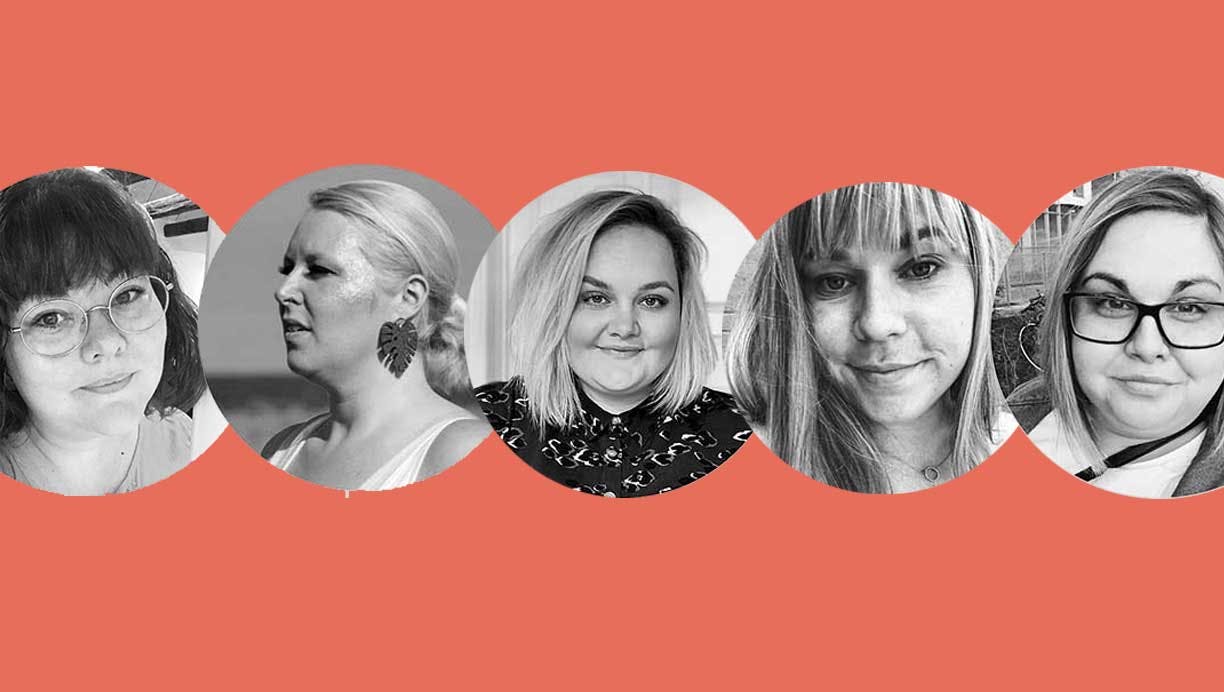 Christina Sand, Malene Langvad, Kamilla Møller Rasmussen, Regina Fjendbo, Camilla Jørgensen