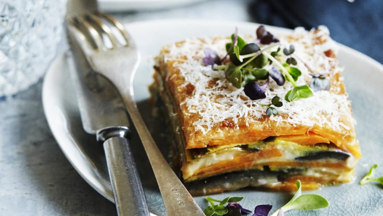 Lasagne med søde kartofler