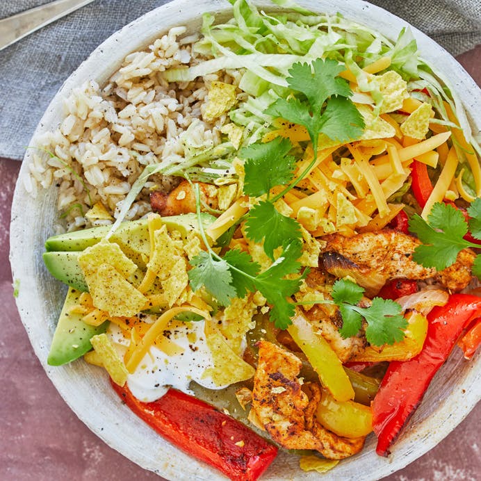 Fajita-kyllinge-skål