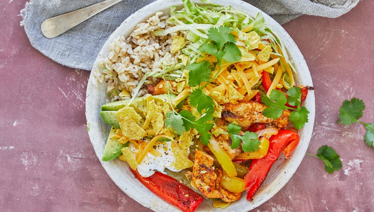Fajita-kyllinge-skål