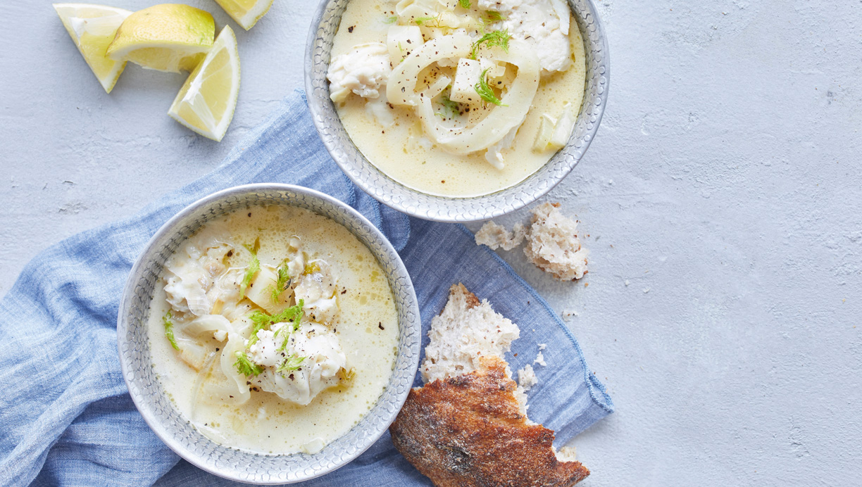 Fiskesuppe med knoldselleri og fennikel 