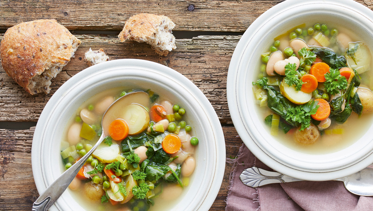 Forårsminestronesuppe