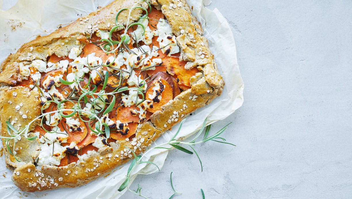 Galette med søde kartofler