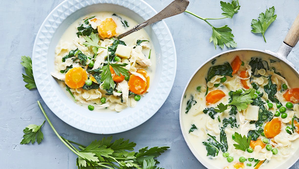 Italiensk kyllingesuppe