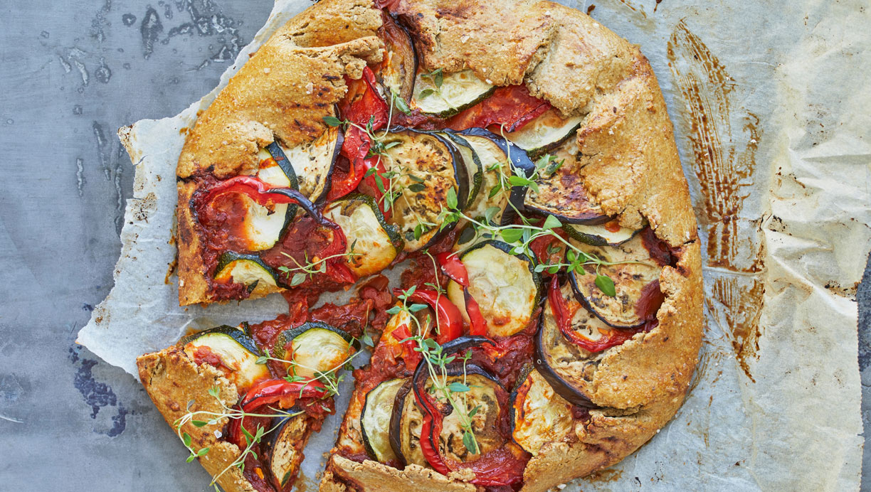 Ratatouille-tærte med squash 