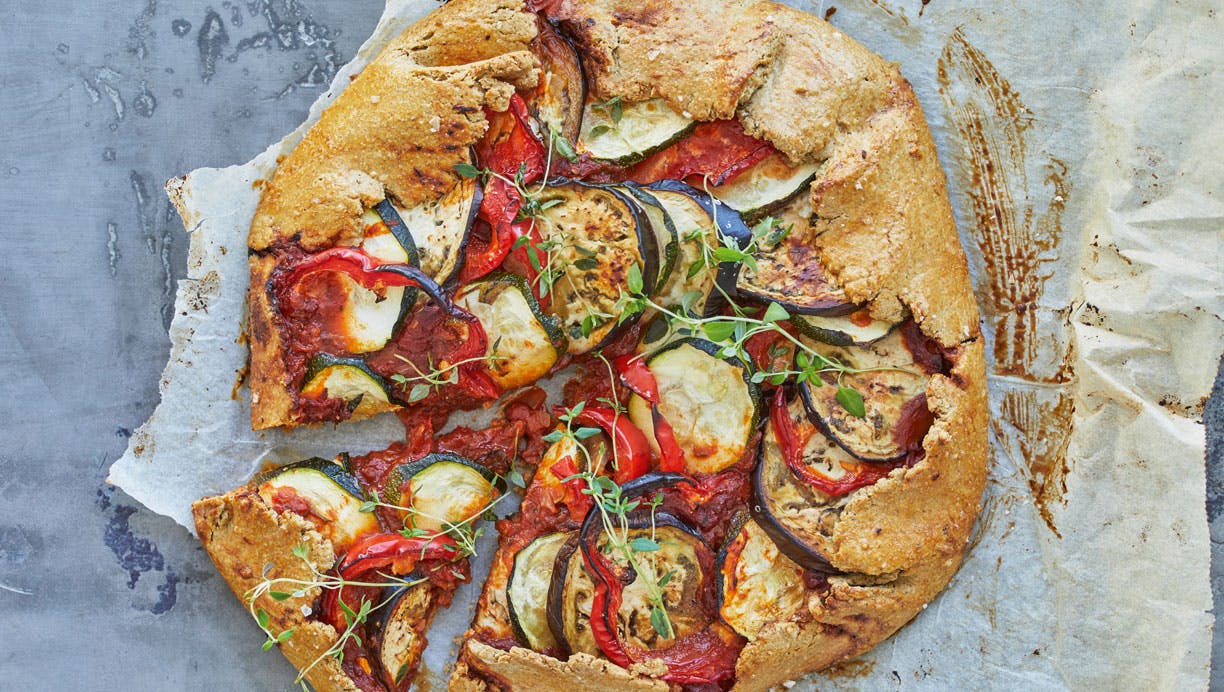 Ratatouille-tærte med squash