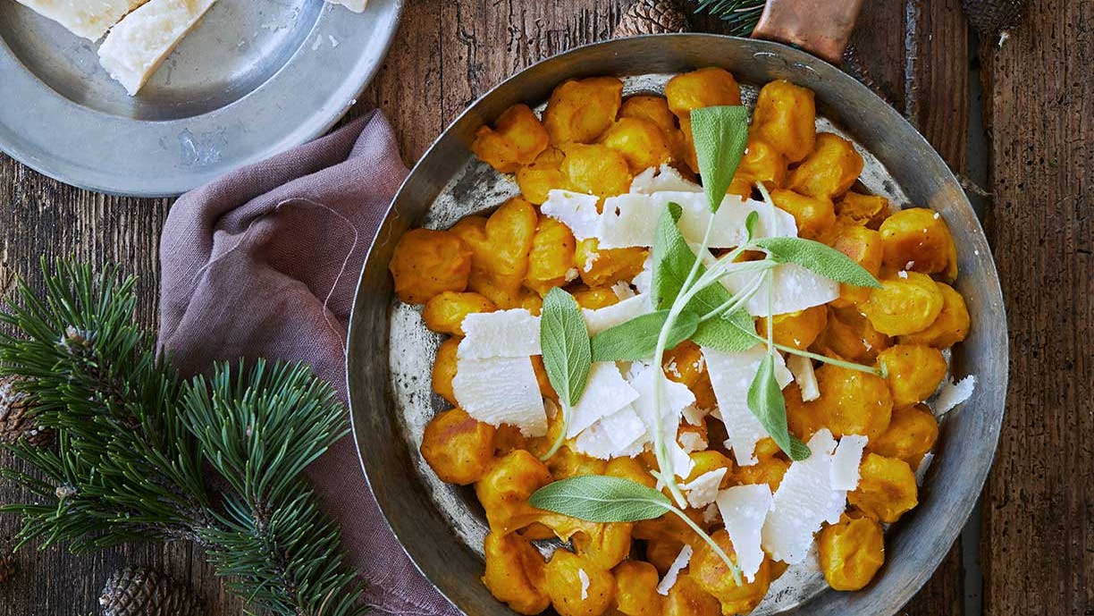 Gnocchi med græskarsauce