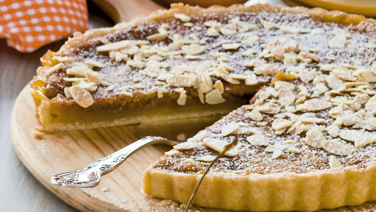 Mandeltærte med appelsin