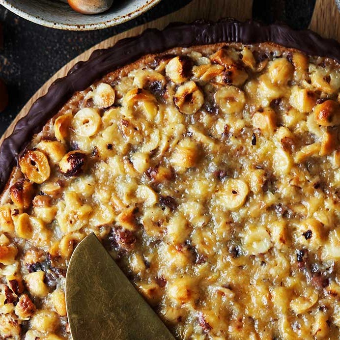 Mazarintærte med hasselnødder