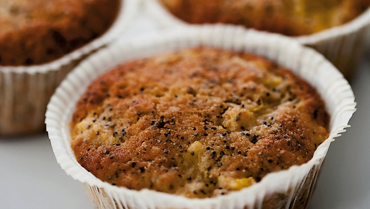 Muffins med appelsin og birkes