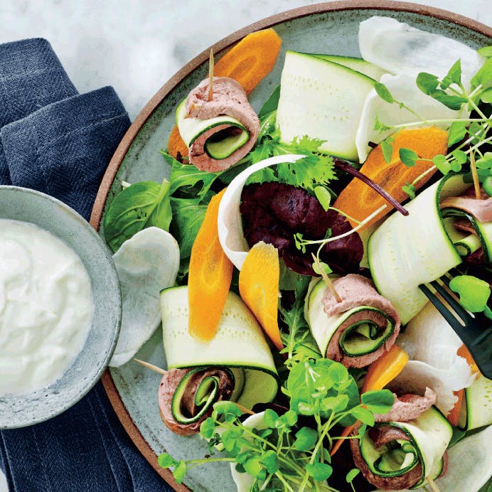 Andebryst med squash og rodfrugter