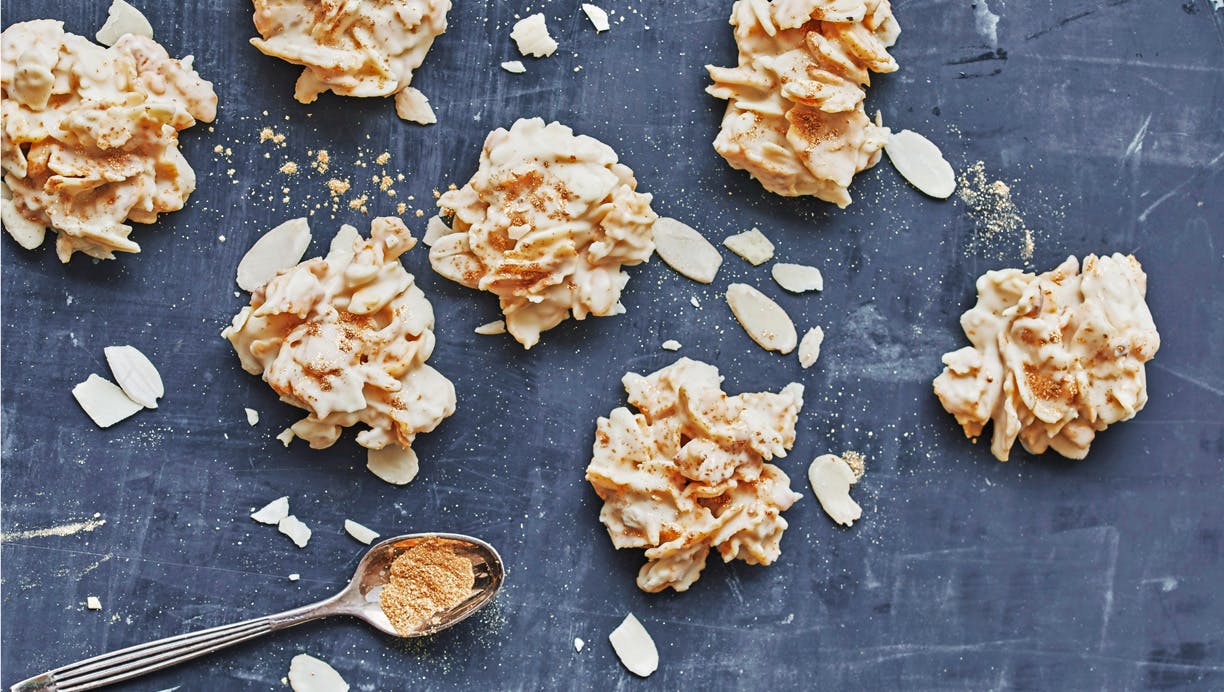 Cornflakestoppe med chokolade