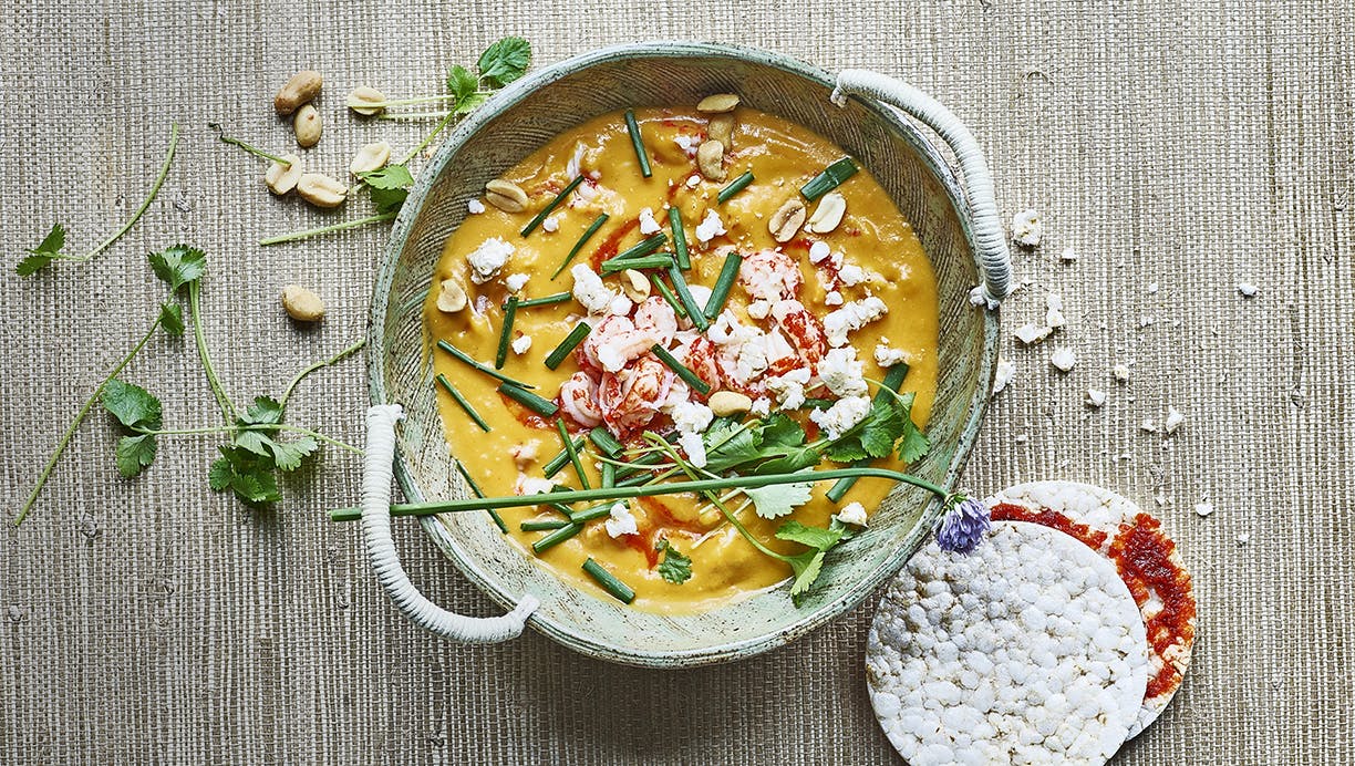 Thaisuppe med butternutsquash