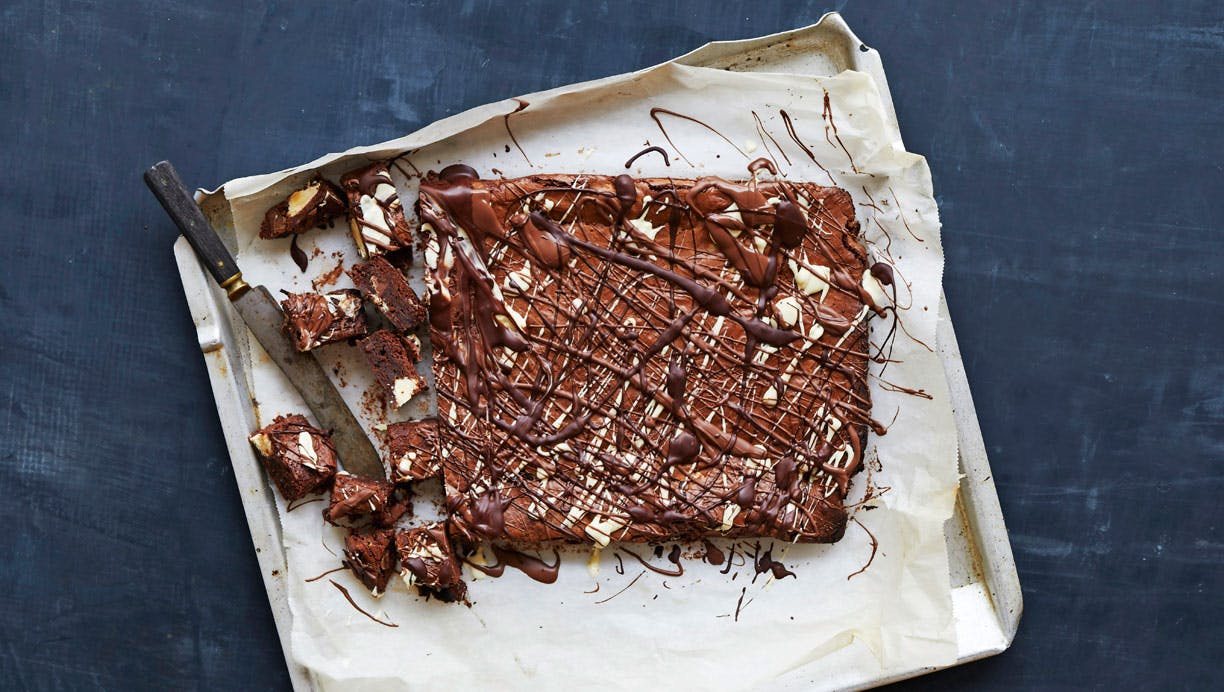Triple-chocolate-brownie