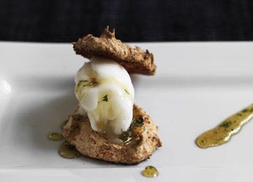 Kokoskager med citronsorbet