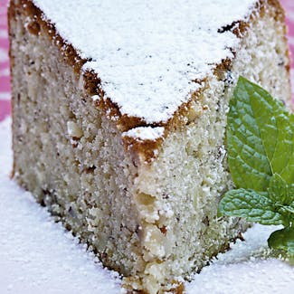 Banankage med marcipan