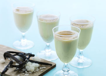 panna cotta med hvid chokolade