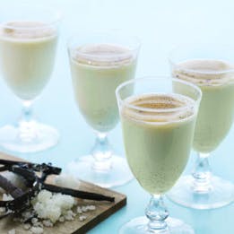 panna cotta med hvid chokolade