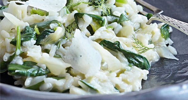 Risotto med masser af grøntsager