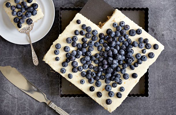 Cheesecake med blåbær
