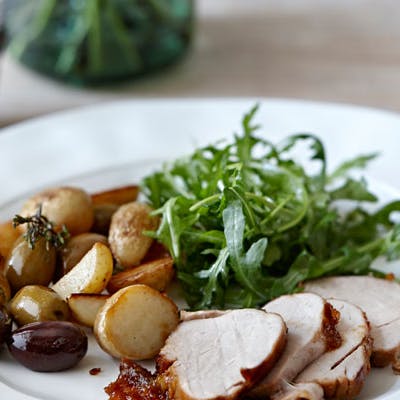 orangemarineret svinemørbrad