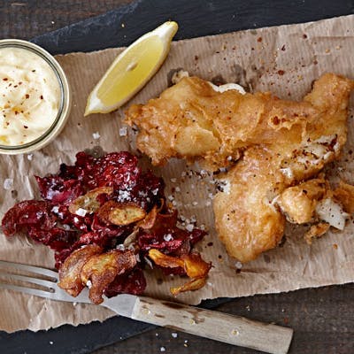 Opskrift på fish and chips