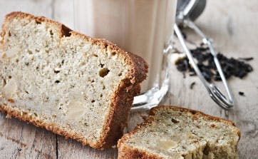 Banankage med mandler og ingefær