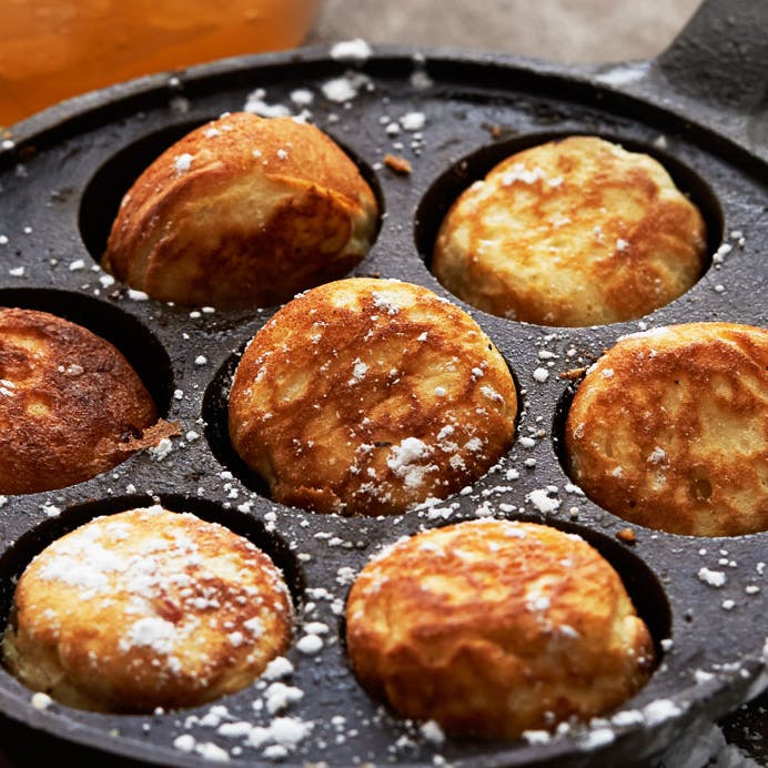 æbleskiver med æble
