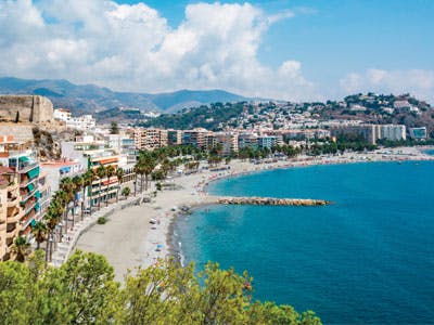 Strand i Andalusien